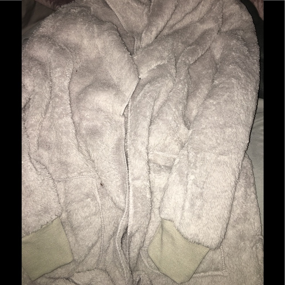 5⭐️ Trendy Sherpa Open Sweater - Picture 6 of 8